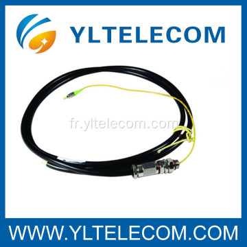 Corde de correction optique de fibre de LC, câble optique imperméable de correction de fibre de MM 50/125